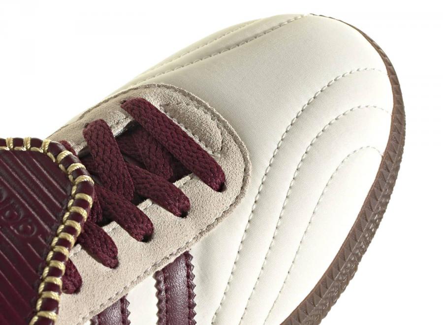 Adidas Originals Samba Long Thongue Ayakkabi Cream White / Maroon / Gold Metallic IH9045 - ADIDAS Originals