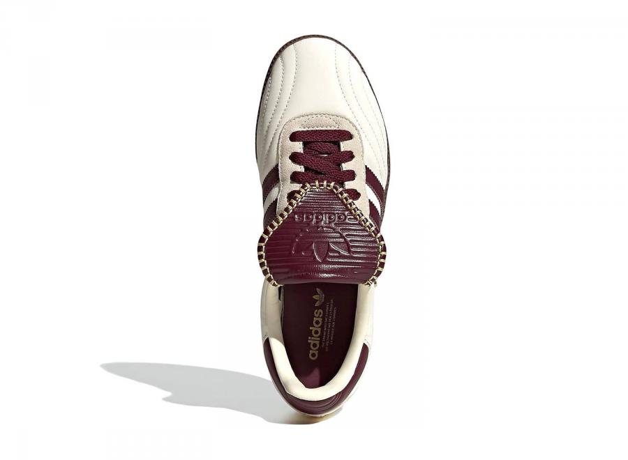 Adidas Originals Samba Long Thongue Ayakkabi Cream White / Maroon / Gold Metallic IH9045 - ADIDAS Originals