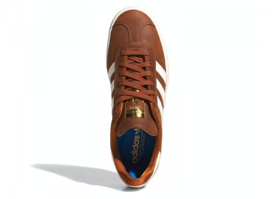 Adidas Originals Skateboarding Gazelle ADV Dusky Bronze / Chalk White / Off White HQ7547 - ADIDAS Originals