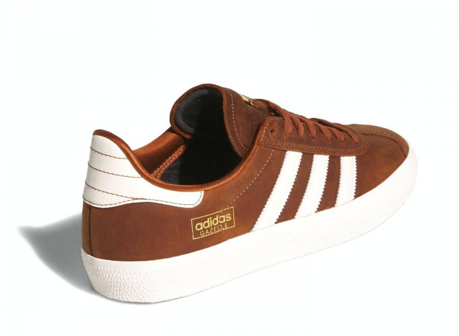 Adidas Originals Skateboarding Gazelle ADV Dusky Bronze / Chalk White / Off White HQ7547 - ADIDAS Originals