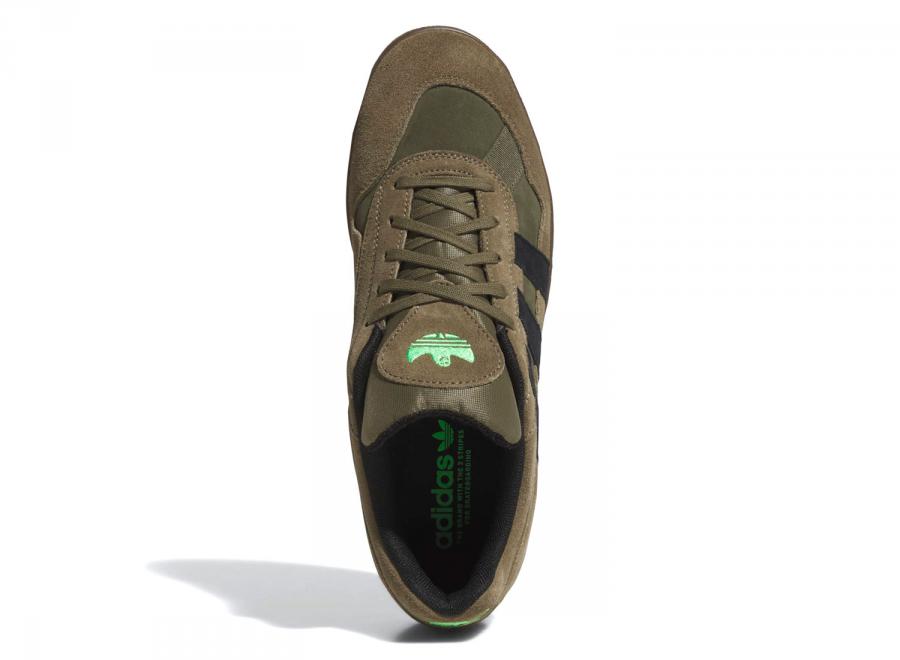 Adidas Skateboarding Aloha Super Olive Strata / Core Black / Gum KJ0281 - ADIDAS Originals