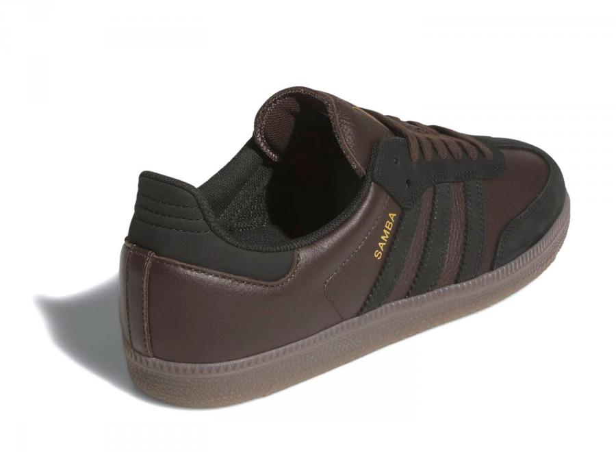 Adidas Skateboarding Samba Adv Dark Brown / Core Black / Gum KJ0263 - ADIDAS Originals