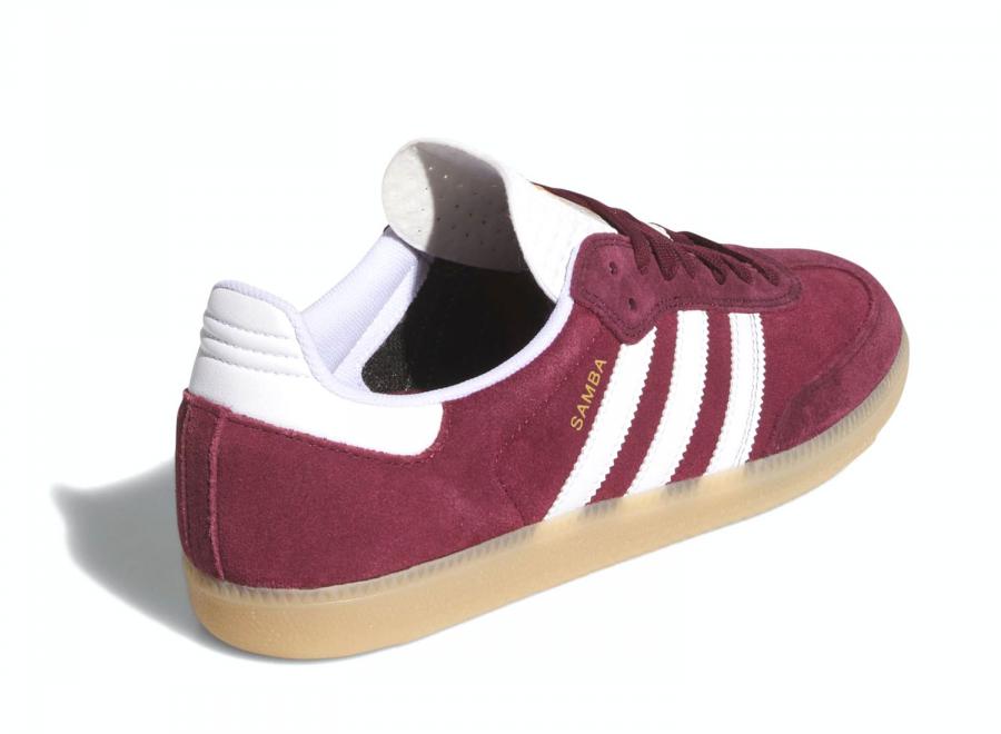 Adidas Skateboarding Samba Adv Shadow Red / Cloud White / Maroon KJ0265 - ADIDAS Originals