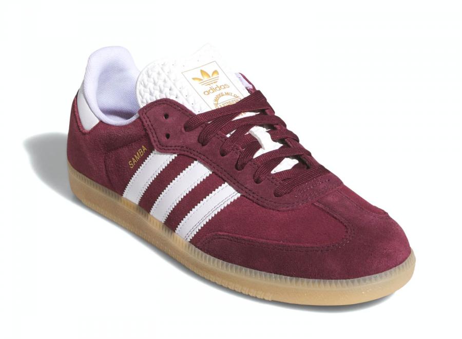 Adidas Skateboarding Samba Adv Shadow Red / Cloud White / Maroon KJ0265 - ADIDAS Originals