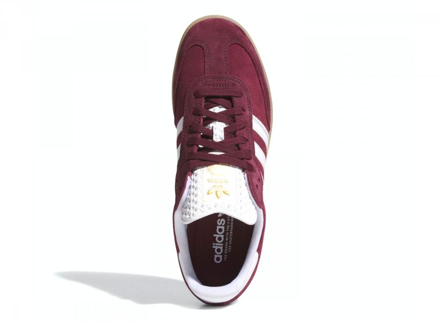 Adidas Skateboarding Samba Adv Shadow Red / Cloud White / Maroon KJ0265 - ADIDAS Originals