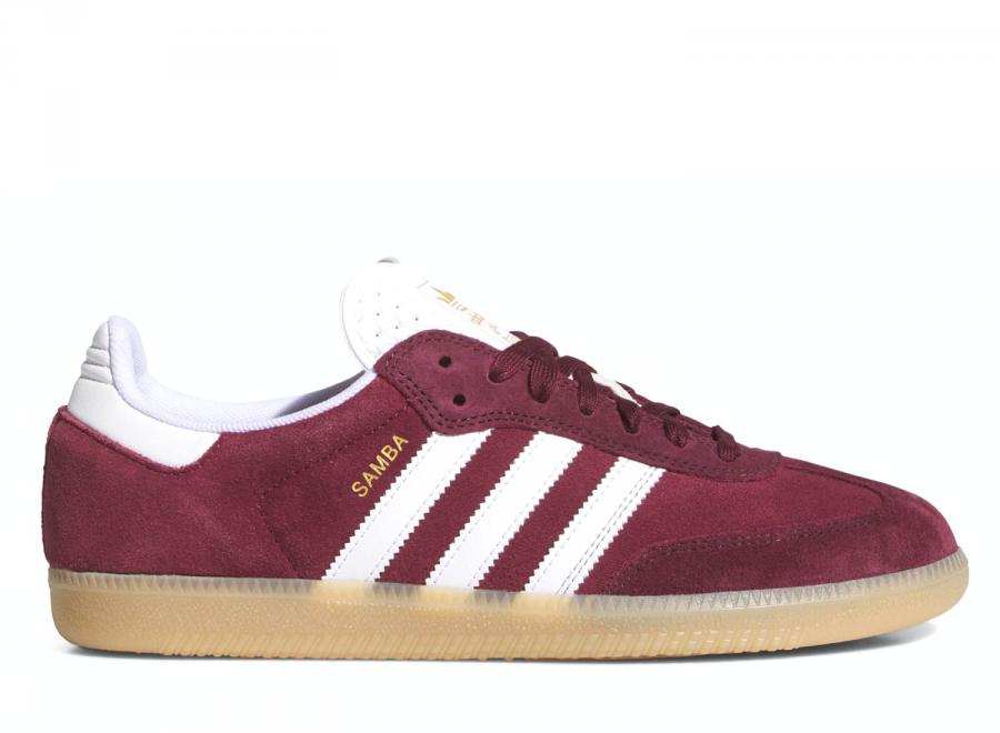Adidas Skateboarding Samba Adv Shadow Red / Cloud White / Maroon KJ0265 - ADIDAS Originals