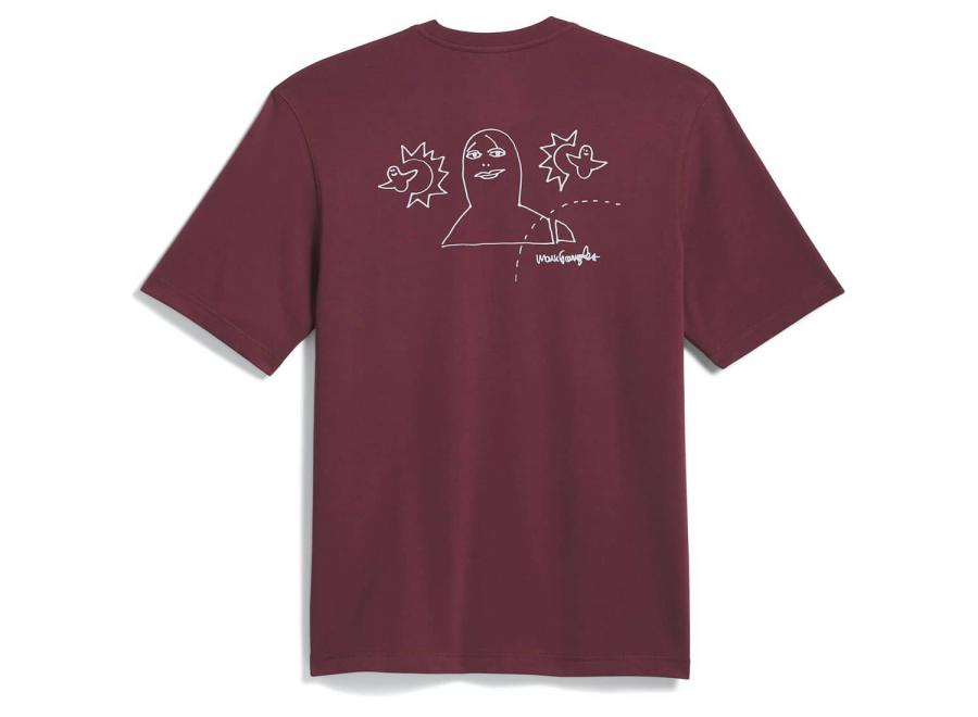 Adidas Skateboarding X Mark Gonzales Not Amused Tee Shadow Red / Halo Silver KQ6267 - ADIDAS Originals