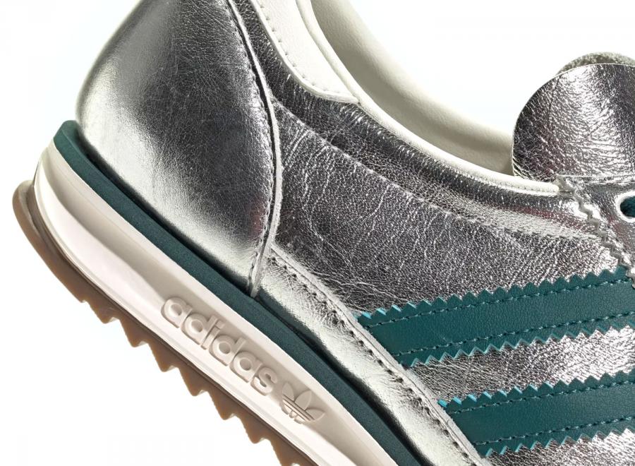 Adidas SL72 OG Silver Metallic / Rich Green / Off White KJ2293 - ADIDAS Originals
