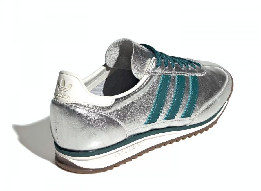 Adidas SL72 OG Silver Metallic / Rich Green / Off White KJ2293 - ADIDAS Originals