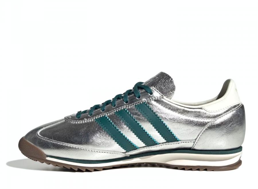 Adidas SL72 OG Silver Metallic / Rich Green / Off White KJ2293 - ADIDAS Originals