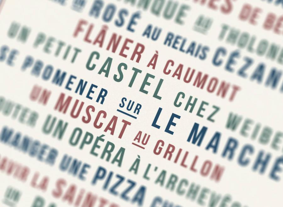 Affiche Bonjour Aix en Provence / Vincent Maunier - Magasin General Plus