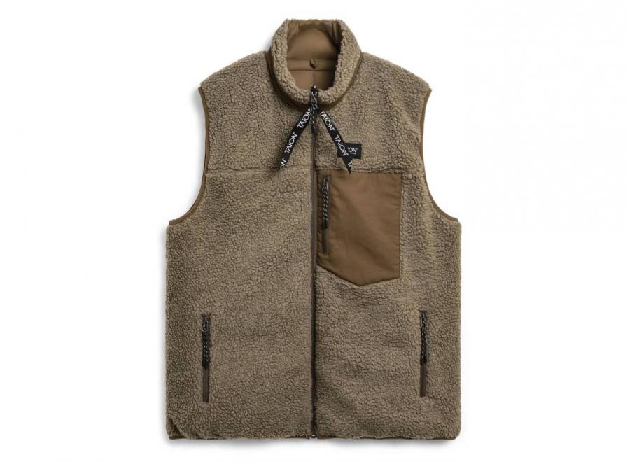 Taion Down x Boa Reversible Down Vest Light Brown / Beige - Taion