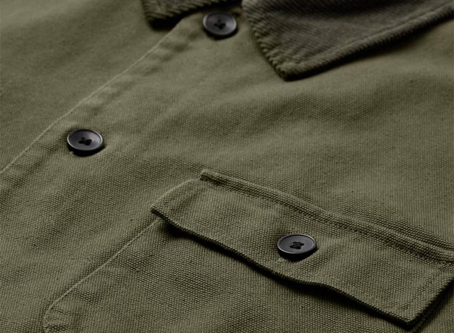 Anerkjendt Akbastian Canvas Jacket Forest Night 902507 - Anerkjendt