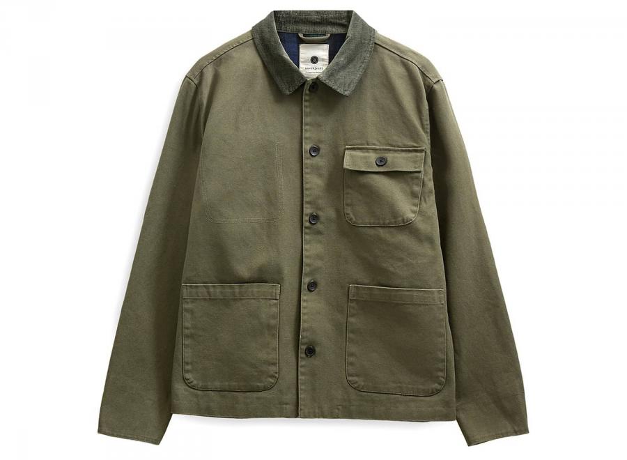 Anerkjendt Akbastian Canvas Jacket Forest Night 902507 - Anerkjendt