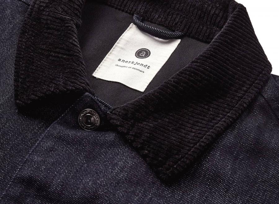Anerkjendt Akbastian Denim Jacket Dark Blue Denim 902510 - Anerkjendt