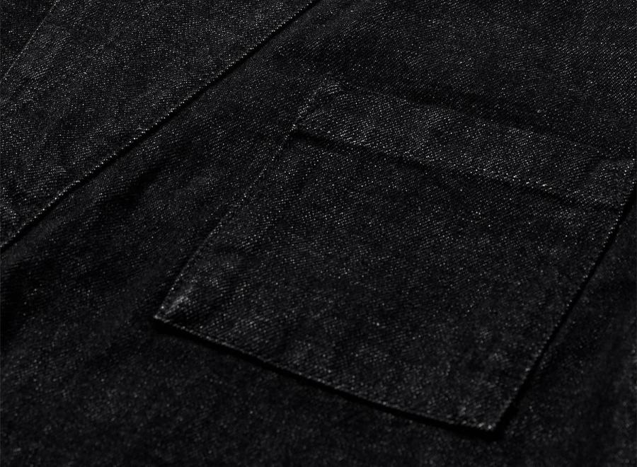 Anerkjendt Akjesper Selvedge Denim Kimono Black 902606 - Anerkjendt