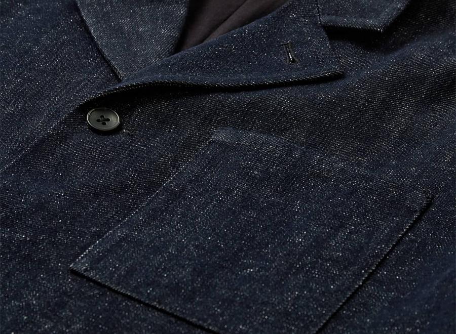 Anerkjendt Akjoe Denim Blazer Dark Blue Denim 902552 - Anerkjendt
