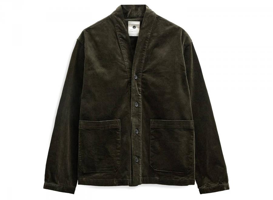 Anerkjendt Akotto Cord Overshirt Forest Night 902716 - Anerkjendt