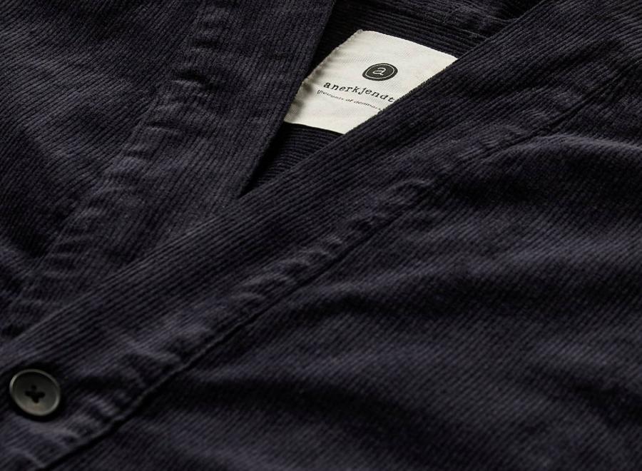 Anerkjendt Akotto Cord Overshirt Sky Captain 902716 - Anerkjendt