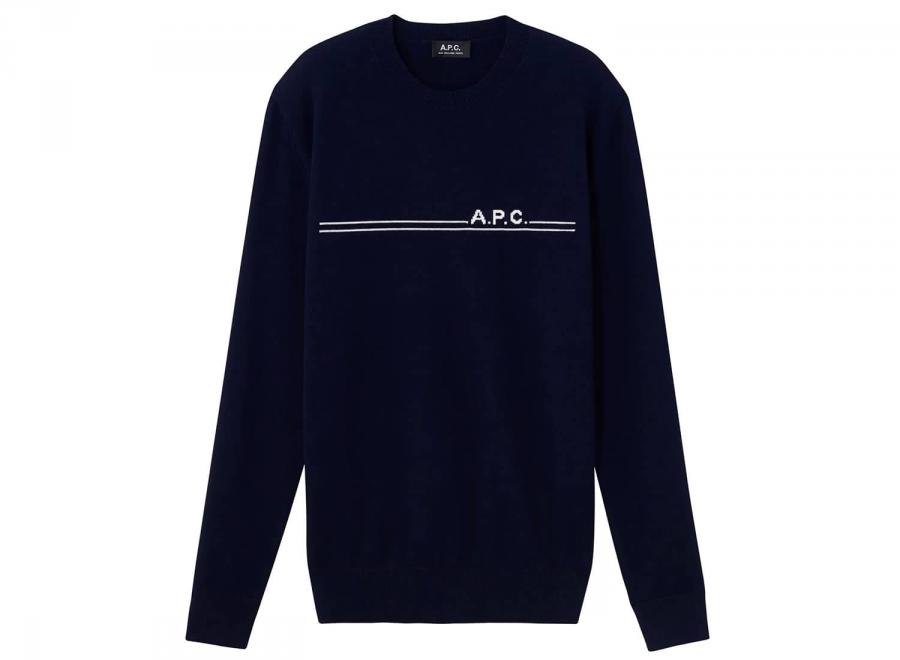 APC Pull Eponyme Dark Navy - APC