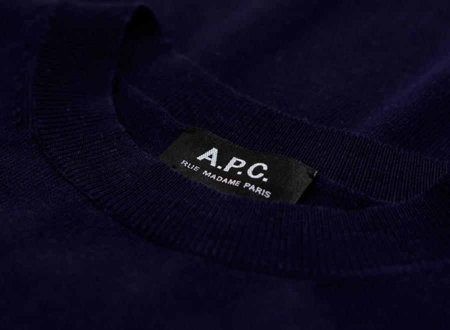APC Pull Eponyme Dark Navy - APC