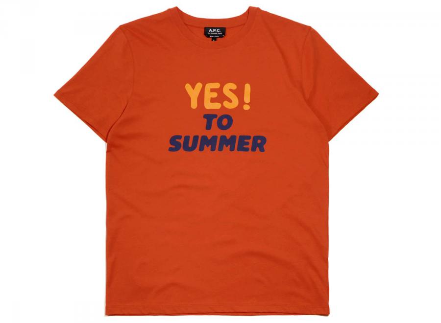 APC T-shirt Yes to Summer Rouge - APC