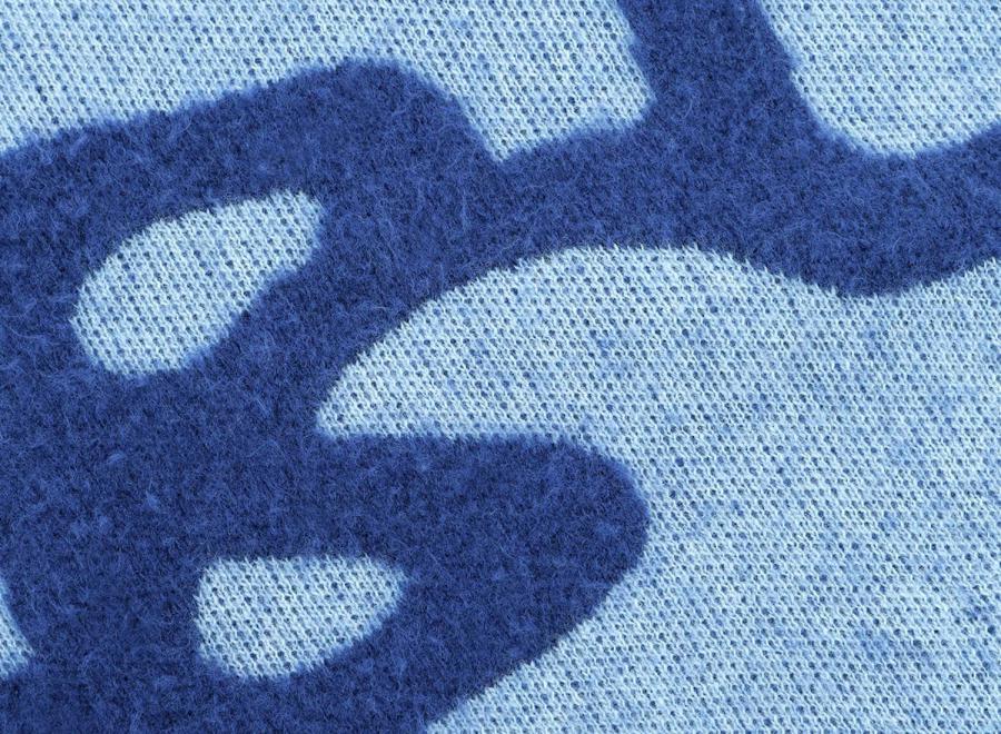 Arbor Antwerp Big Logo Arbor Alpaca Knit Blue - Arbor Antwerp