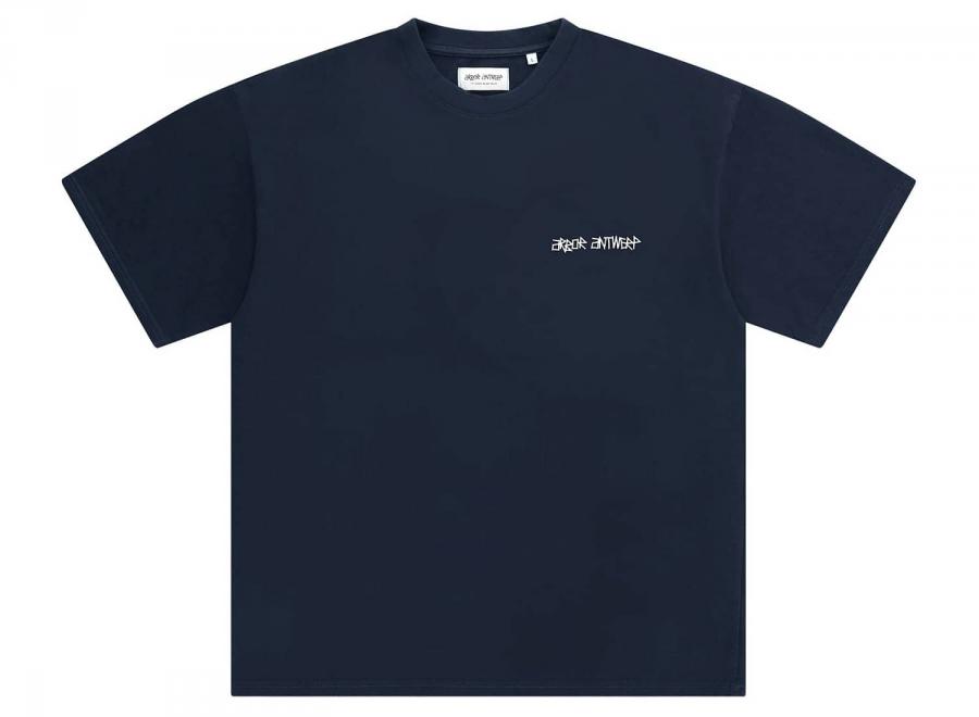 Arbor Antwerp Faded Flower Tshirt Blue - Arbor Antwerp
