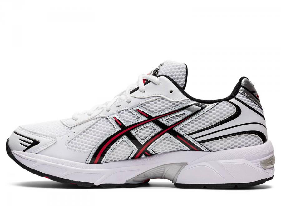 Asics GEL-1130 White / Silver / Red 1201A256-105 - Asics