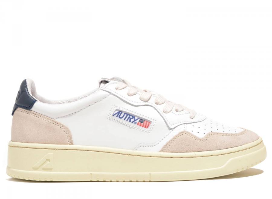 Autry 01 Low LS28 Suede White / Blue - Autry