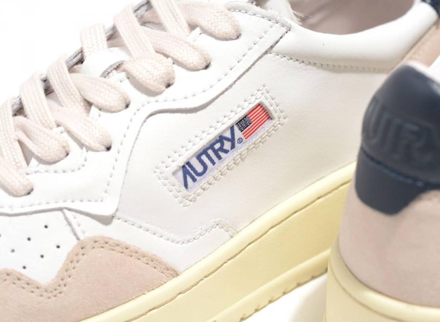 Autry 01 Low LS28 Suede White / Blue - Autry