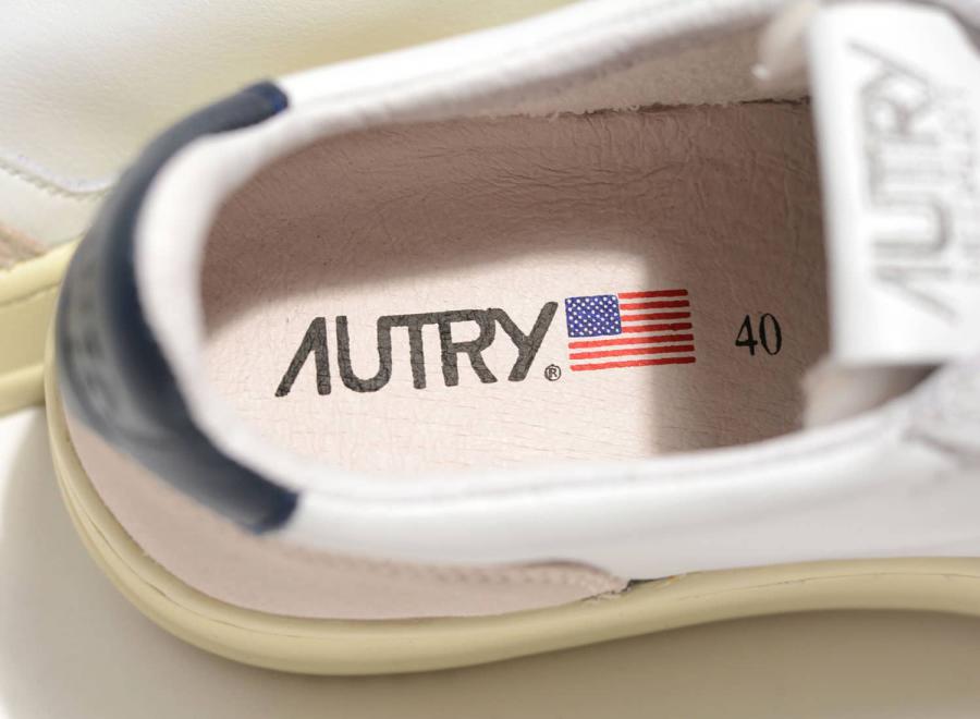 Autry 01 Low LS28 Suede White / Blue - Autry