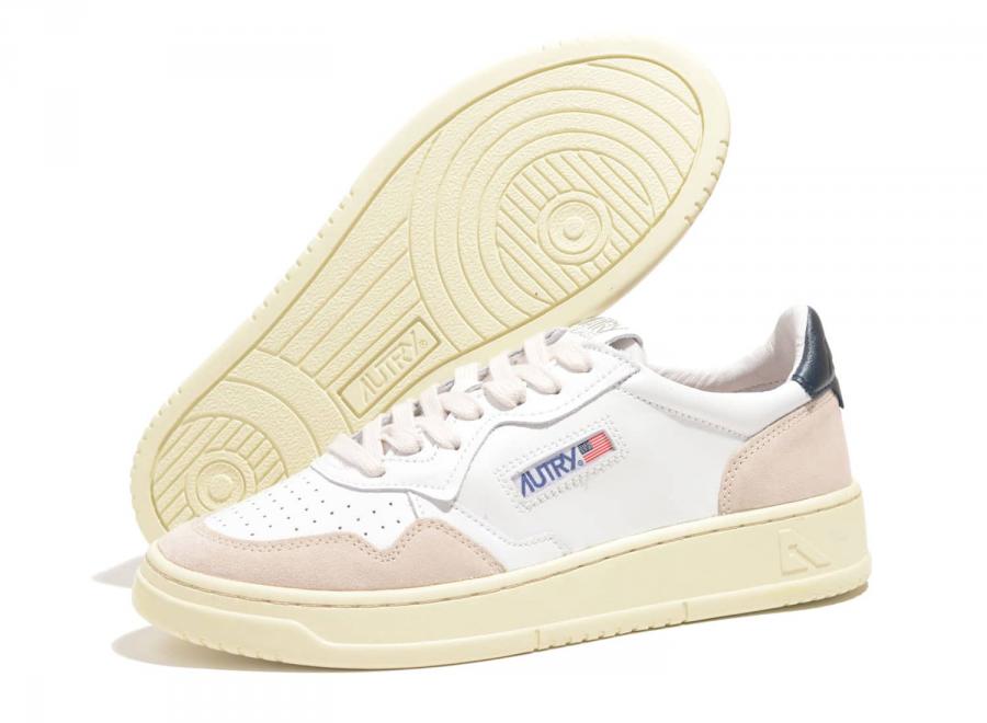 Autry 01 Low LS28 Suede White / Blue - Autry