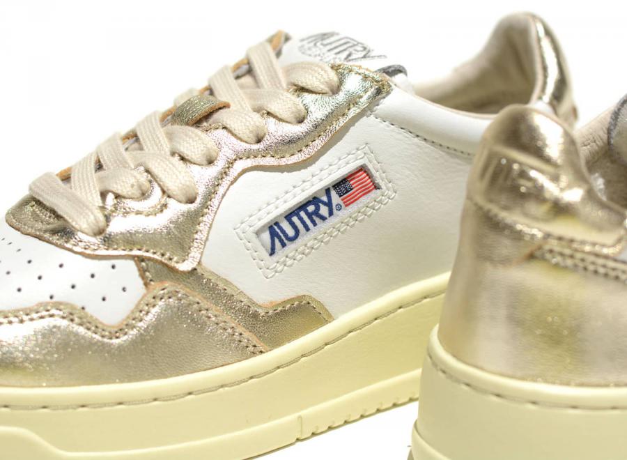 Autry 01 Low WB1-6 Leather White / Platinum - Autry