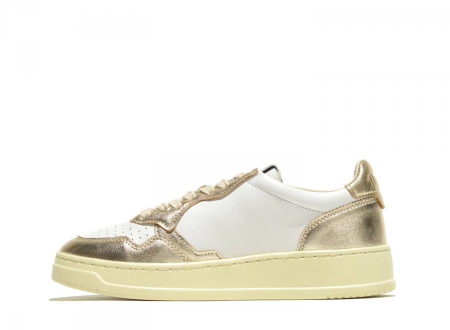 Autry 01 Low WB1-6 Leather White / Platinum - Autry