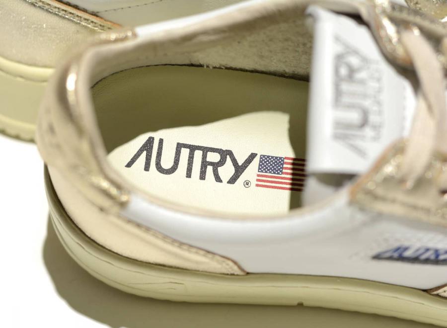 Autry 01 Low WB1-6 Leather White / Platinum - Autry