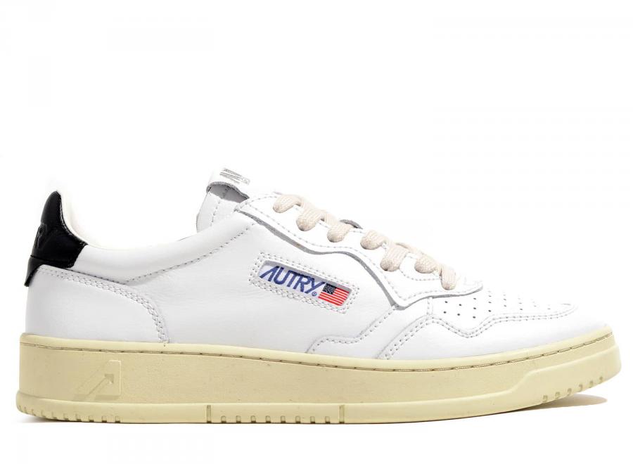 Autry 01 Low LL22 Leather White / Black - Autry