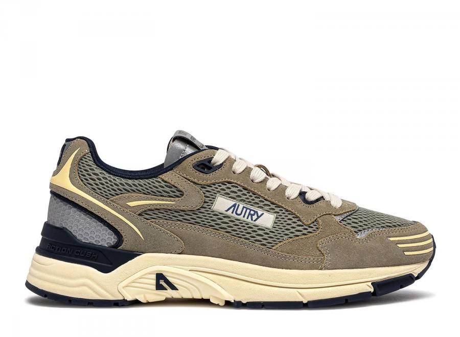 Autry Hyperway Low CI09 Suede / Mesh / Leather Silver Sage / Spa Blue - Autry