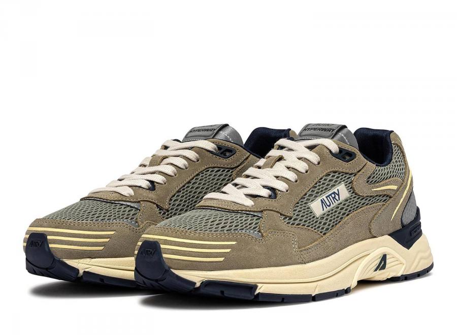 Autry Hyperway Low CI09 Suede / Mesh / Leather Silver Sage / Spa Blue - Autry