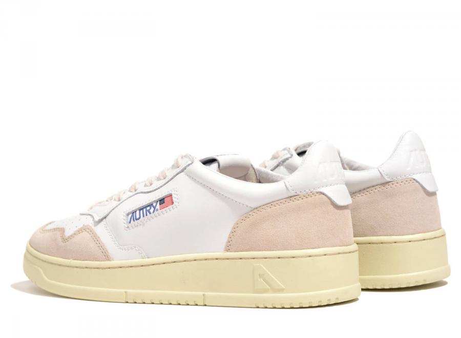Autry 01 Low LS33 Leather Suede White / White - Autry