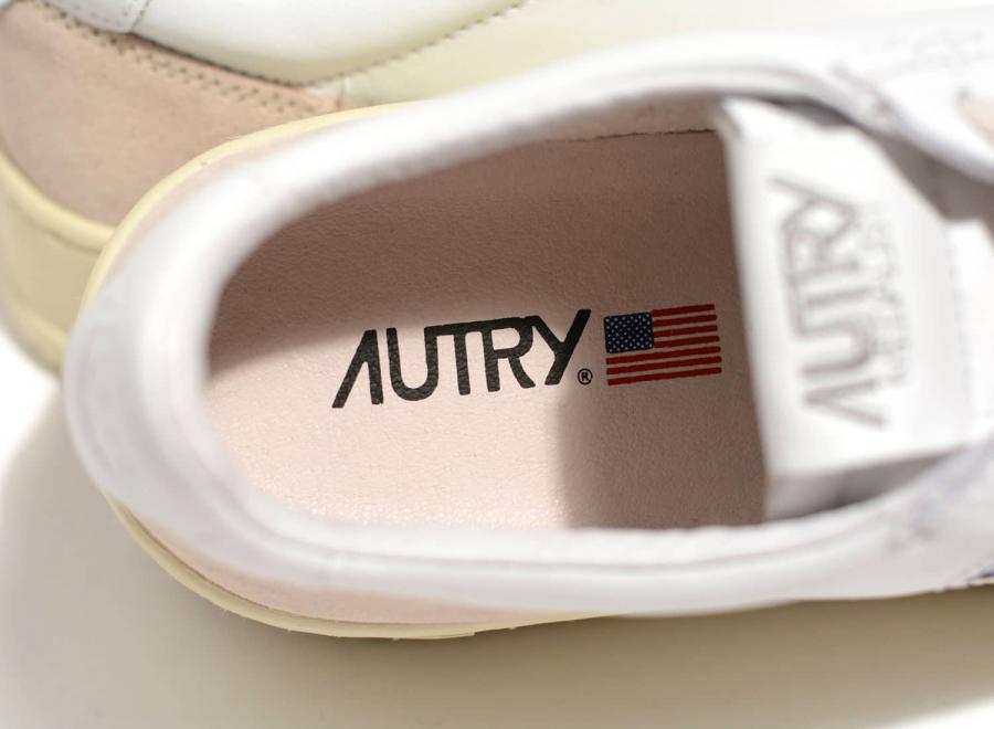 Autry 01 Low LS33 Leather Suede White / White - Autry