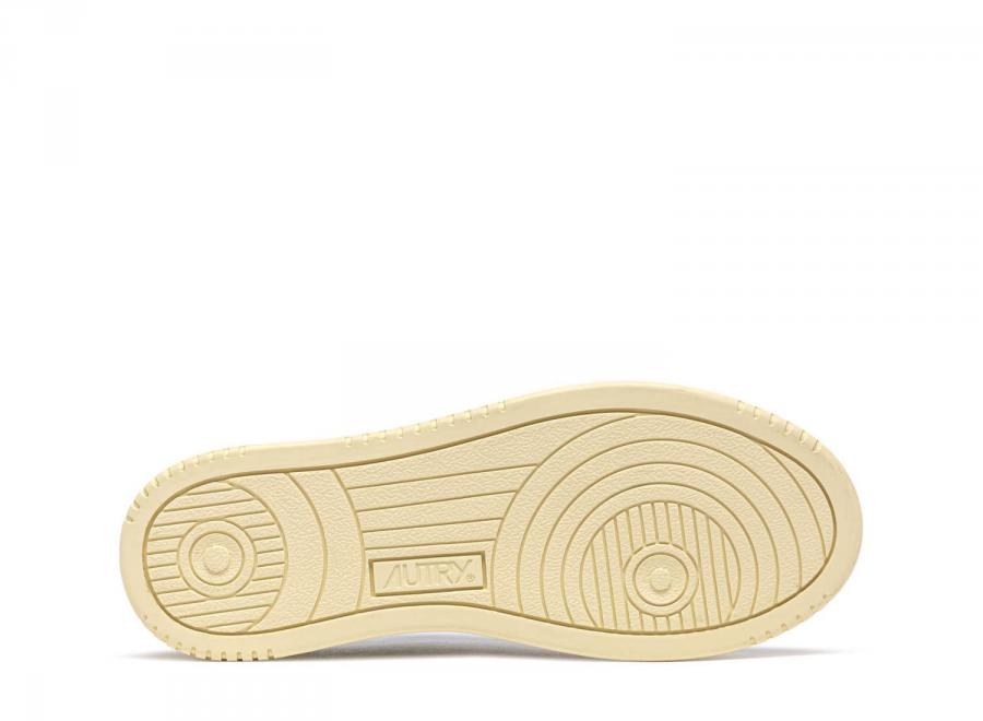 Autry Medalist Low BG01 Leather Logo White / White - Autry