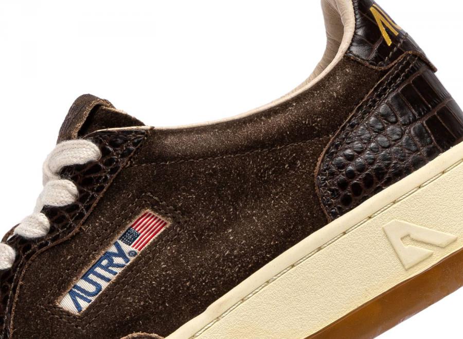 Autry Medalist Low CJ01 Leather / Cocco Print Mustang / Brown - Autry