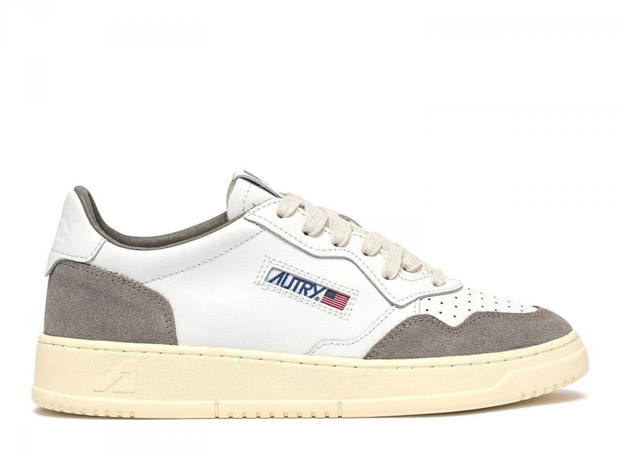 Autry Medalist Low FT15 Soft Leather / Suede White / Cemento - Autry