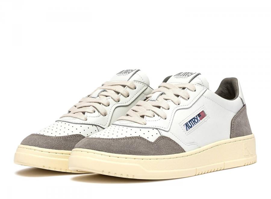 Autry Medalist Low FT15 Soft Leather / Suede White / Cemento - Autry