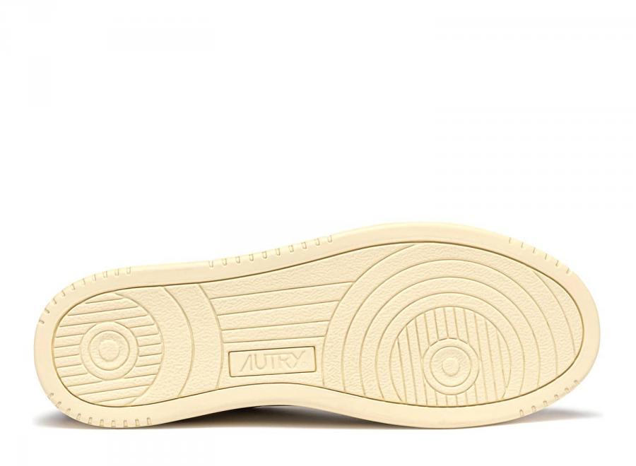 Autry Medalist Low FT21 Soft Leather / Suede White / Smoked Green - Autry