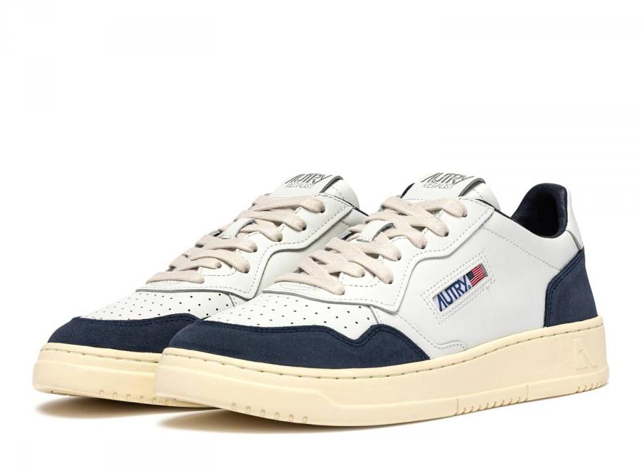 Autry Medalist Low FT22 Soft Leather / Suede White / Denim - Autry