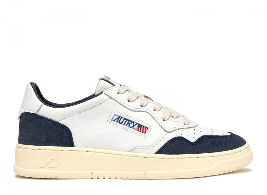 Autry Medalist Low FT22 Soft Leather / Suede White / Denim - Autry
