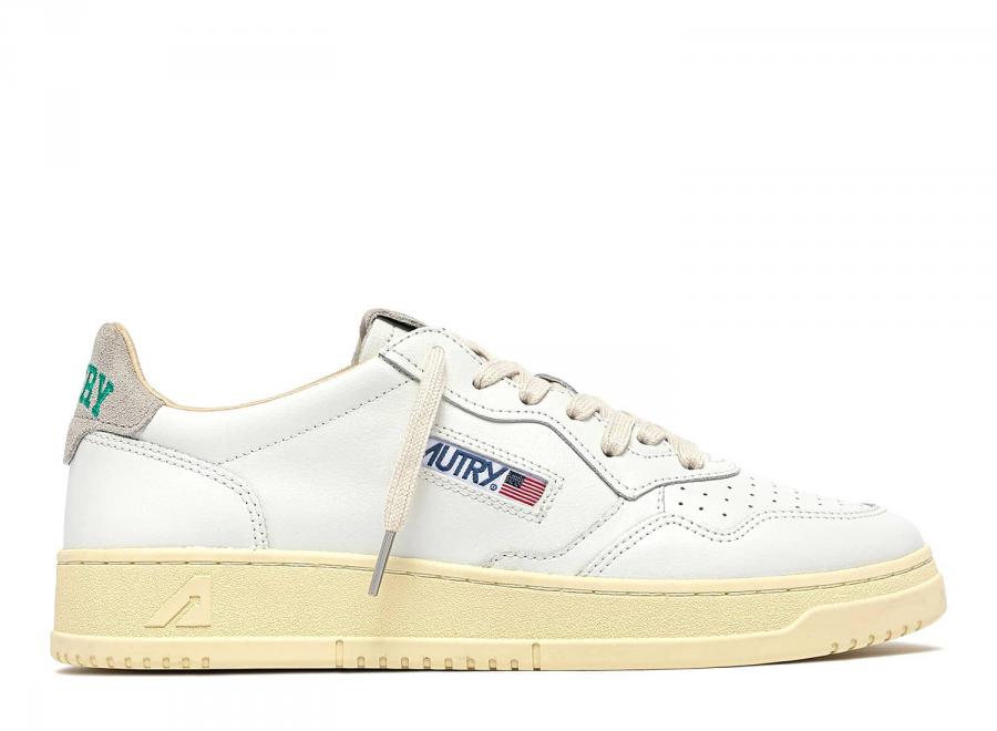 Autry Medalist Low HJ01 Leather / Suede / Logo White / Nuvole - Autry