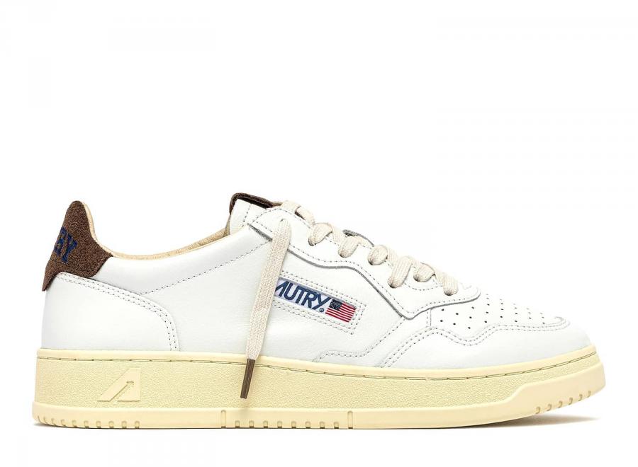 Autry Medalist Low HJ03 Leather / Suede / Logo White / Chocolate Chip - Autry